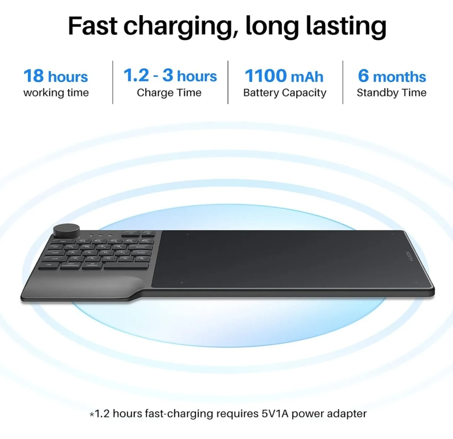 Huion Inspiroy Keydial KD200 Creative Pen Tablet - NEW image indicator(5)