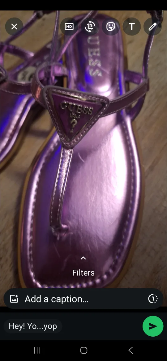 Guess Purple Thong Sandals image indicator(3)