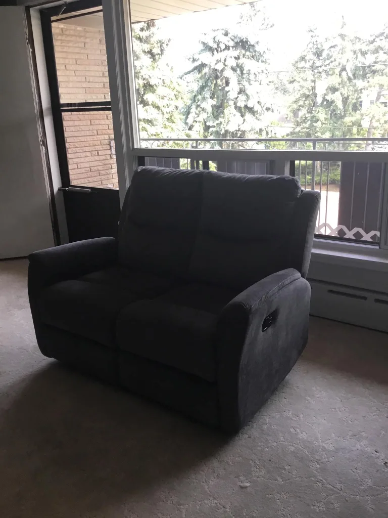 Grey Loveseat Recliner thumbnail