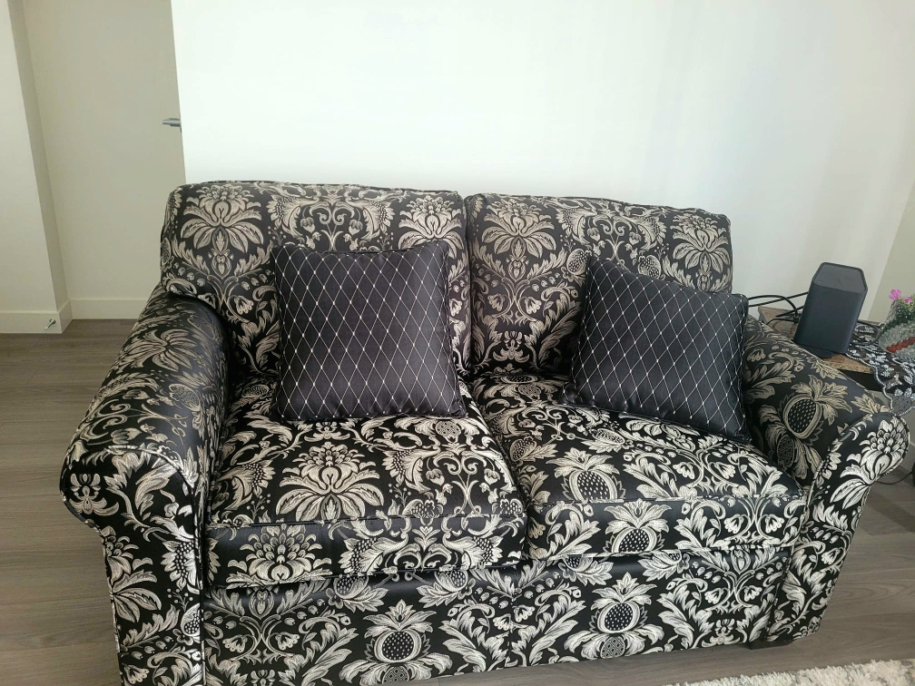 Floral Patterned Loveseat Sofa