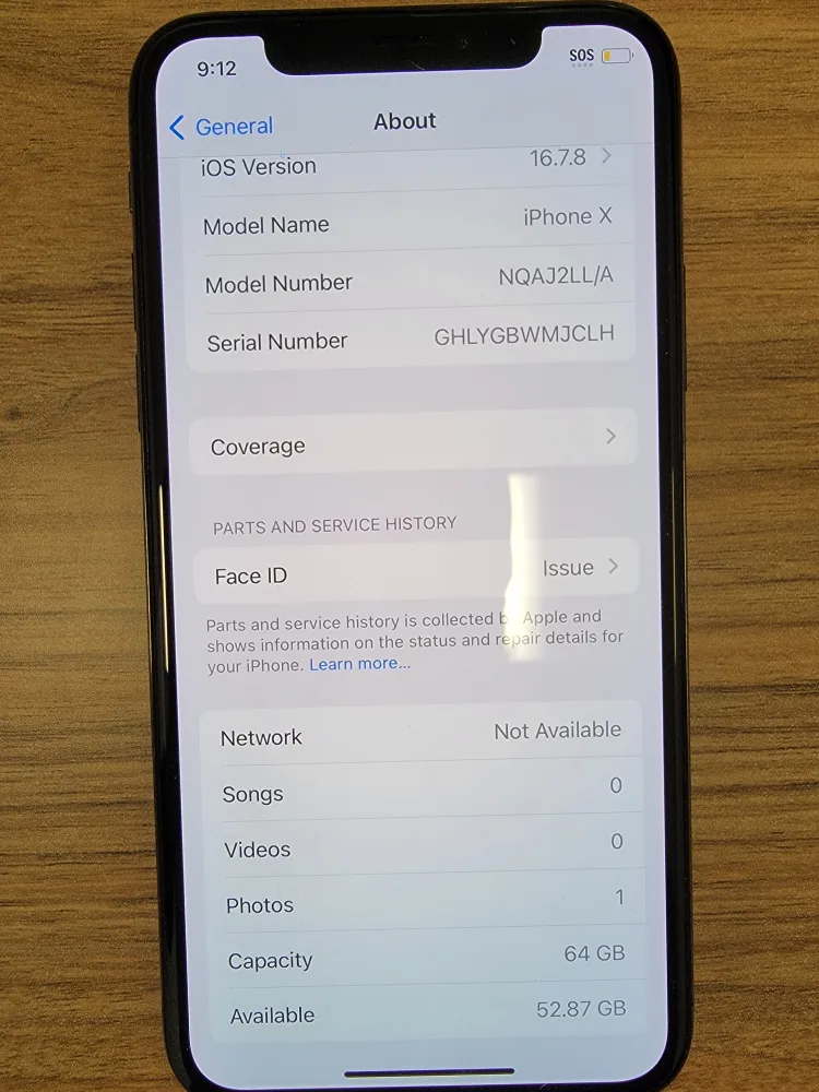 iPhone X 64GB - no faceid image indicator(2)