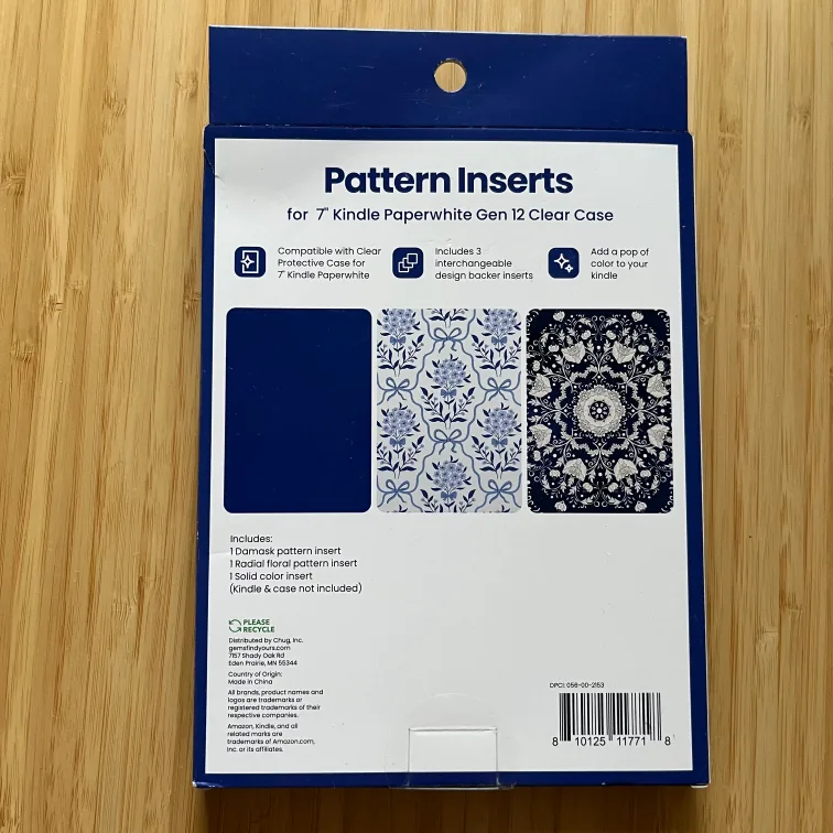 Kindle Paperwhite Gen 12 Clear Case Pattern Inserts 🧡 image indicator(2)