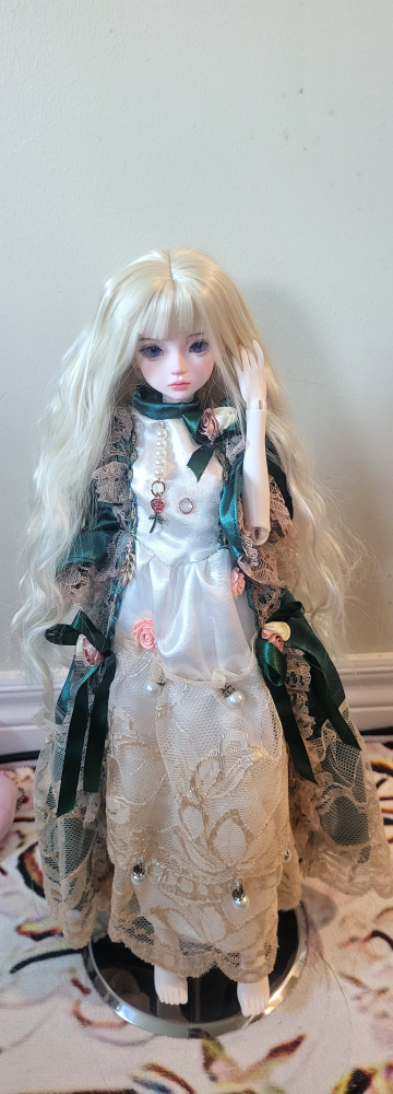 1/4 bjd blonde wig - fit 15cm to 18.5cm head - photo 4