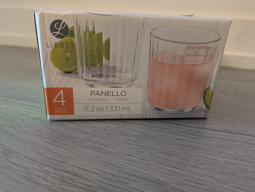 Libbey Panello Glasses - Set of 4, New in Box! thumbnail