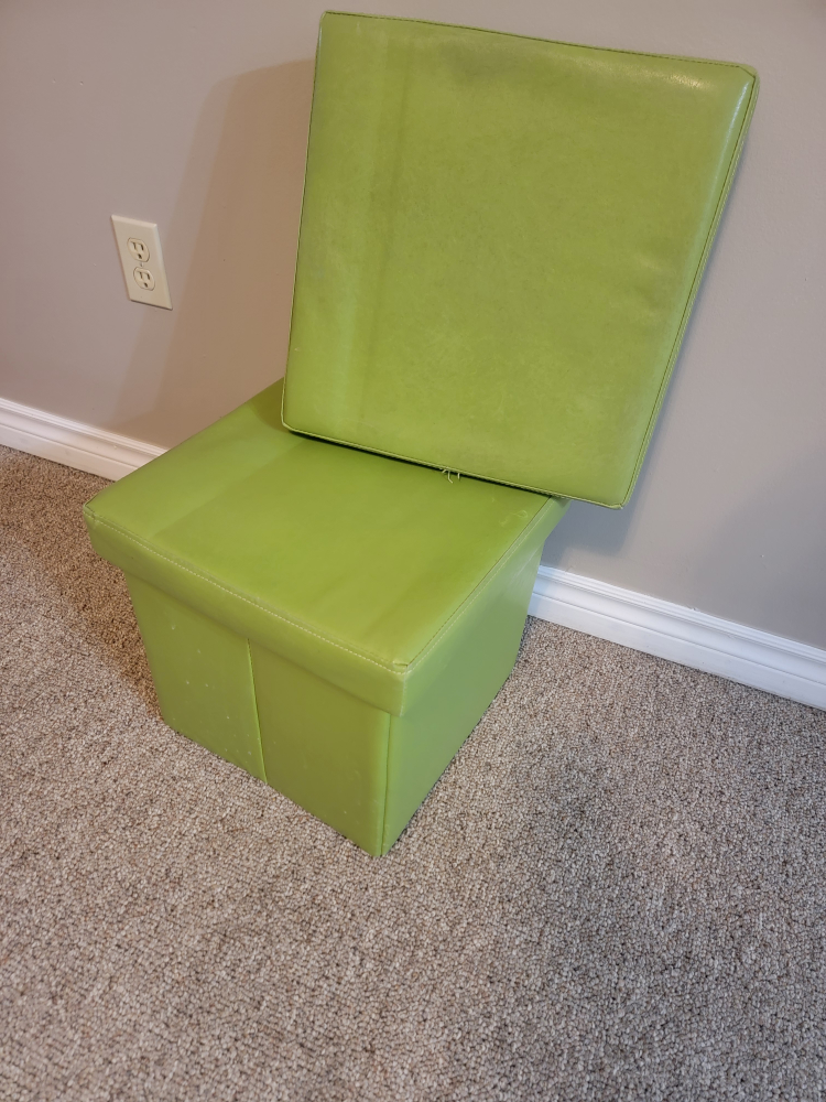 2 Green Storage folding boxes