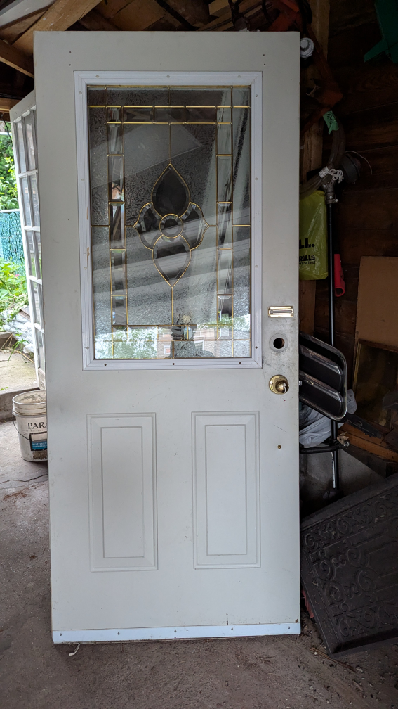 34" x 80 exteriorDoor with Decorative Glass - photo 2