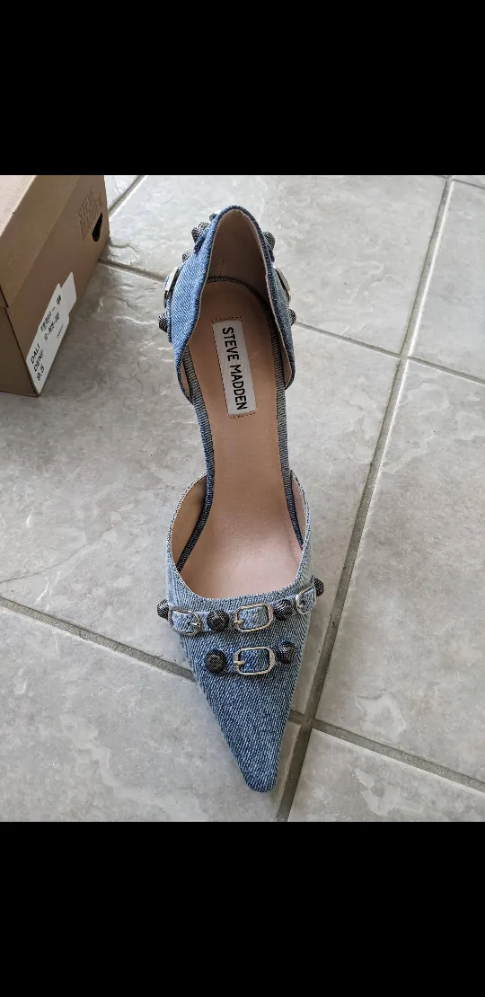 Steve Madden Denim Heels thumbnail