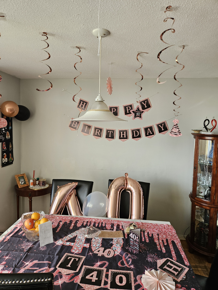 40th birthday decor