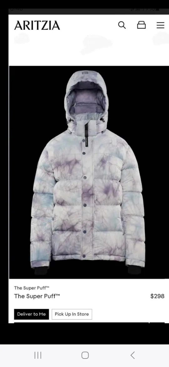 Aritzia The Super Puff Tie-Dye thumbnail