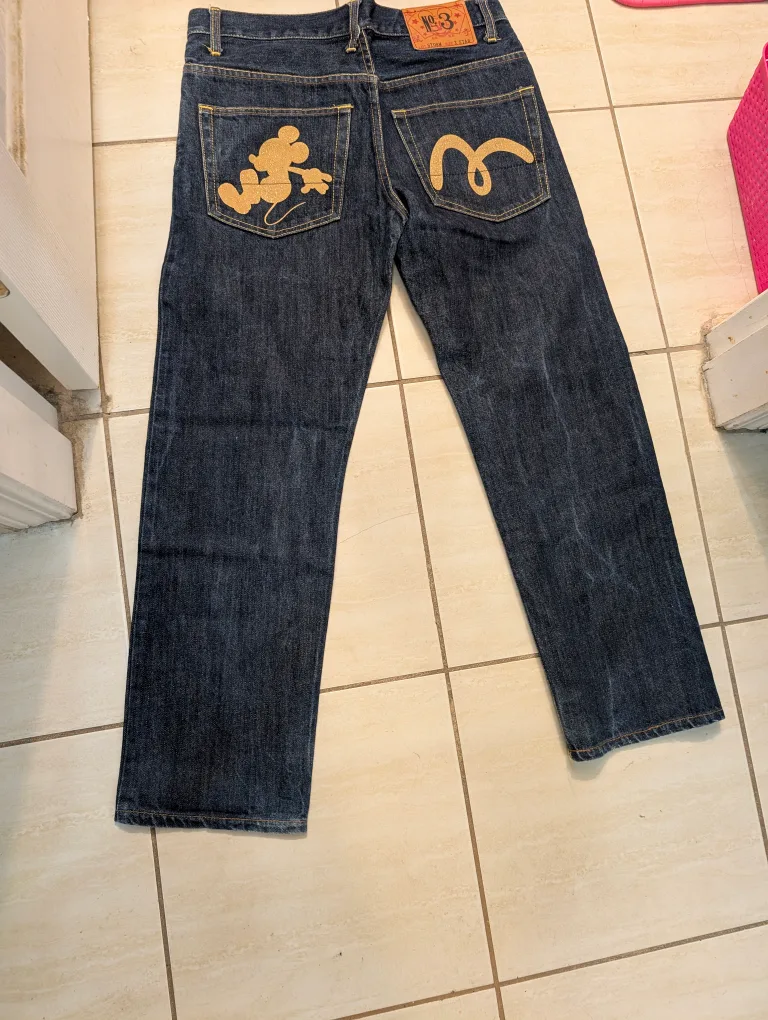 EVISU Lot Storm Jeans Size X Star thumbnail