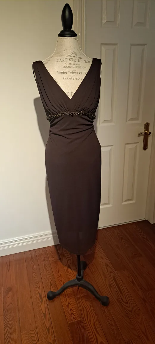 David Meister Brown Dress - Size 10 thumbnail
