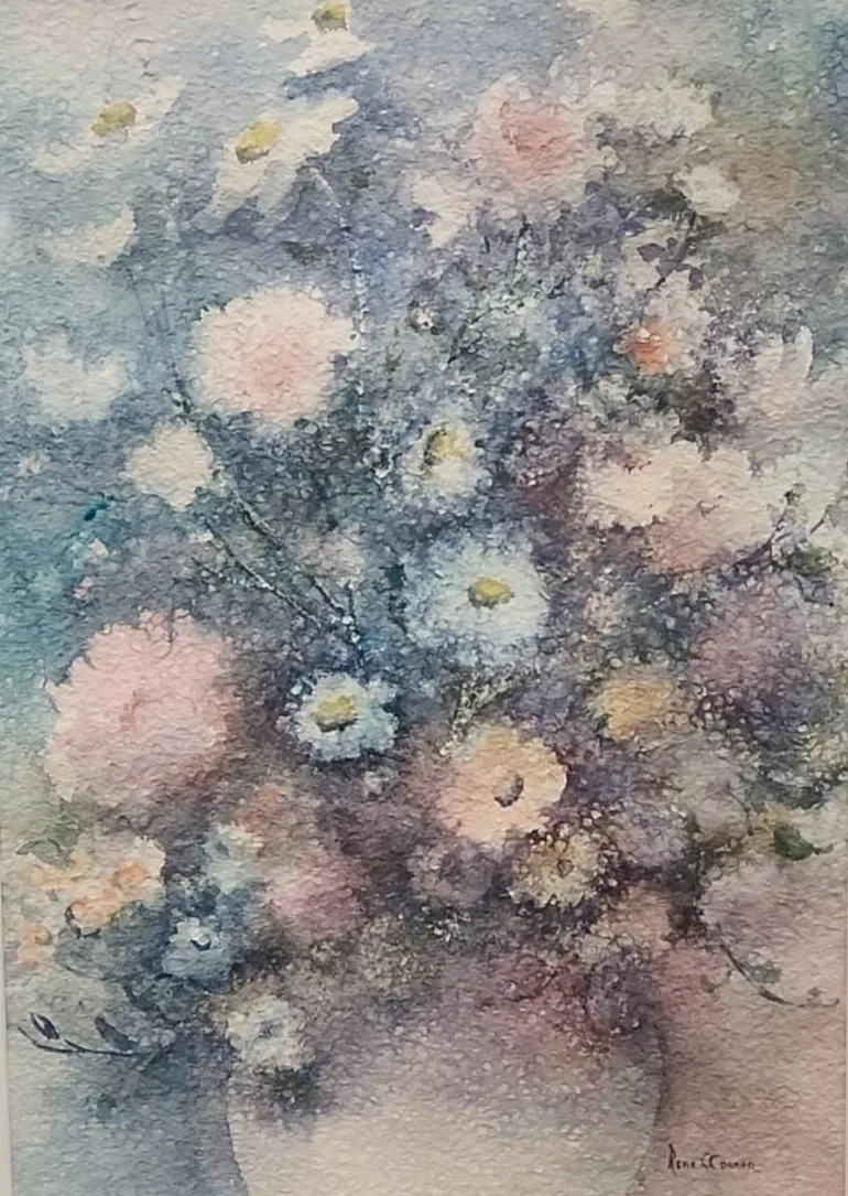 Beautiful Signed Floral Watercolour by Rene O'Connor image indicator(4)