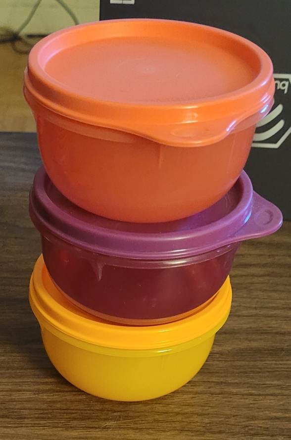 Tupperware Mini Bowls - Set of 3