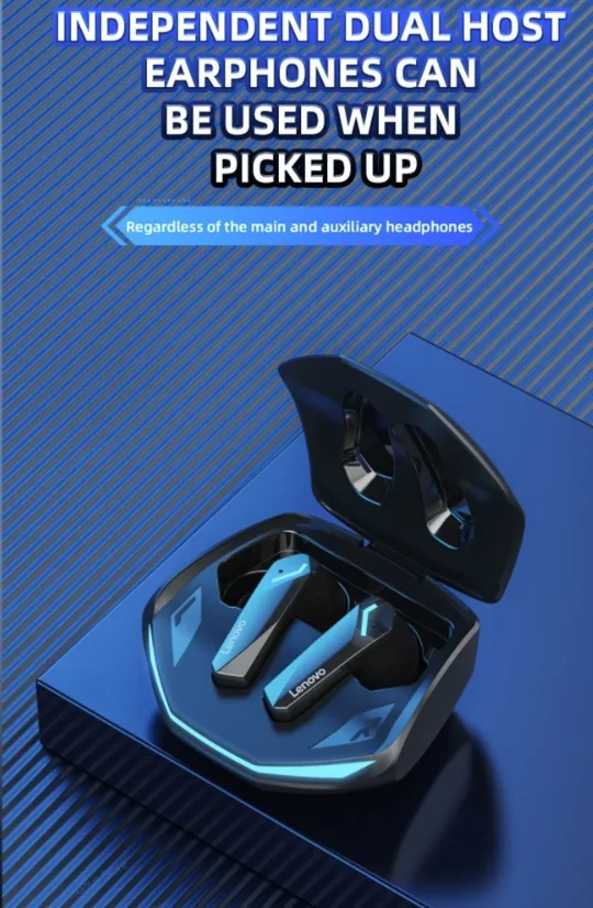 Lenovo Gaming Wireless Earphones Earbuds Bluetooth headset image indicator(3)