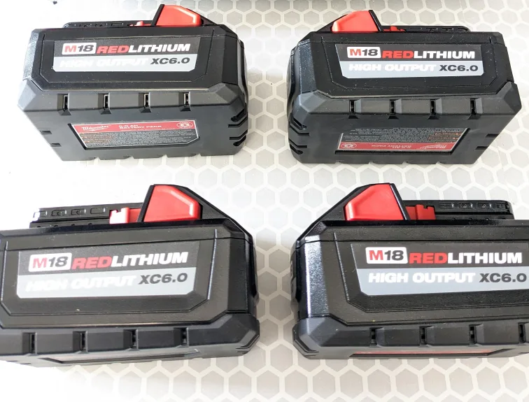Milwaukee M18 RedLithium High Output XC6.0 Battery 4 Pack thumbnail