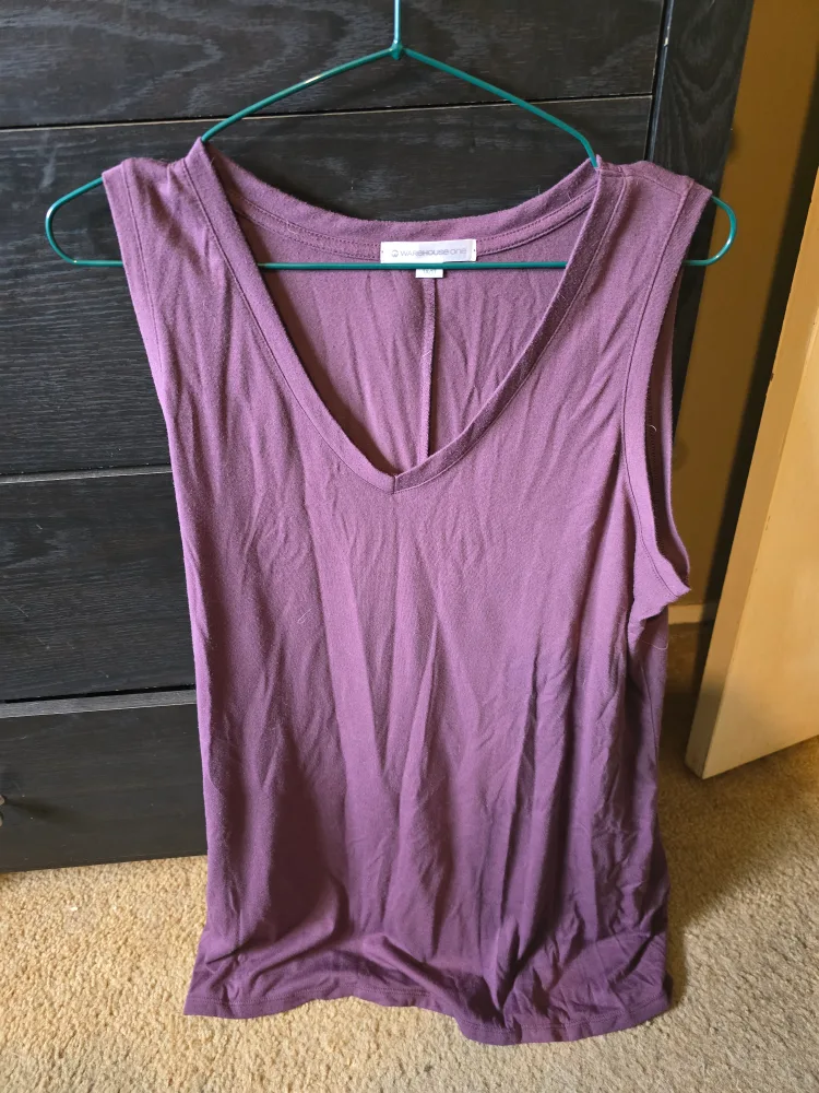 Warehouse One Purple Tank Top - 1X thumbnail