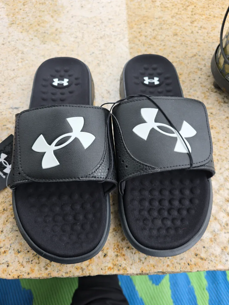 Under Armour Slides - Black thumbnail