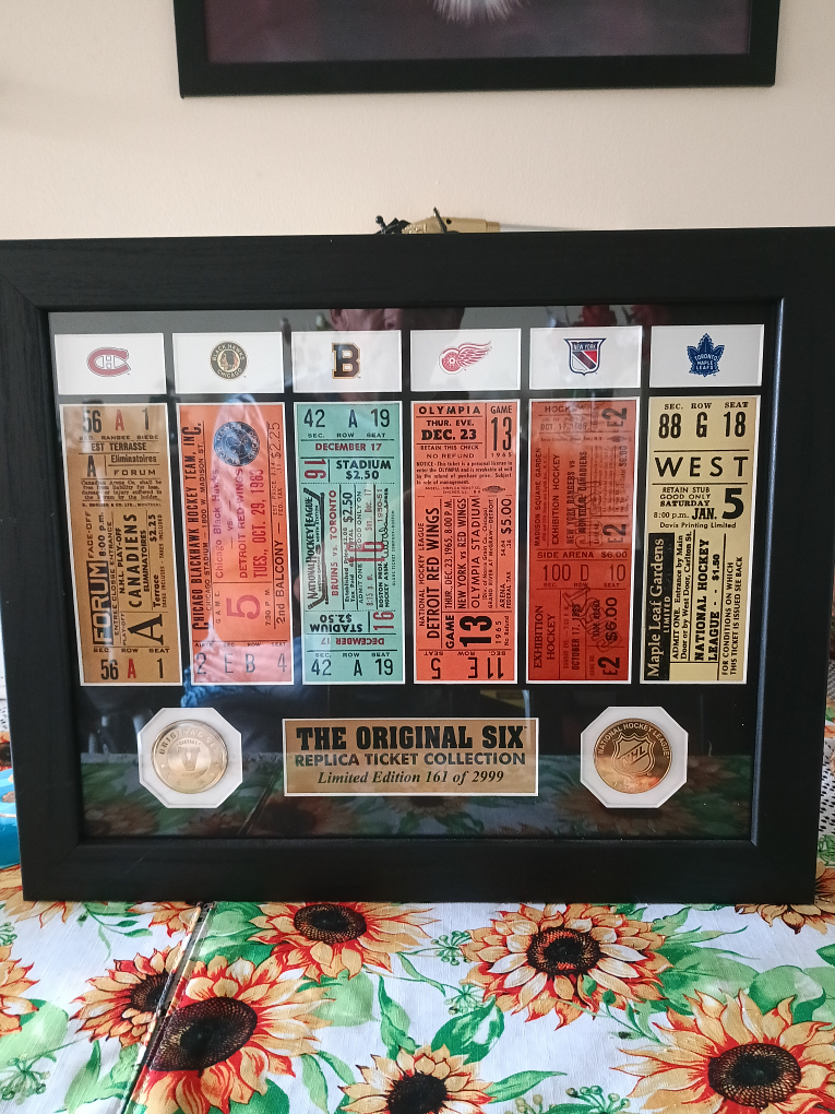 The Original Six Replica Ticket Collection