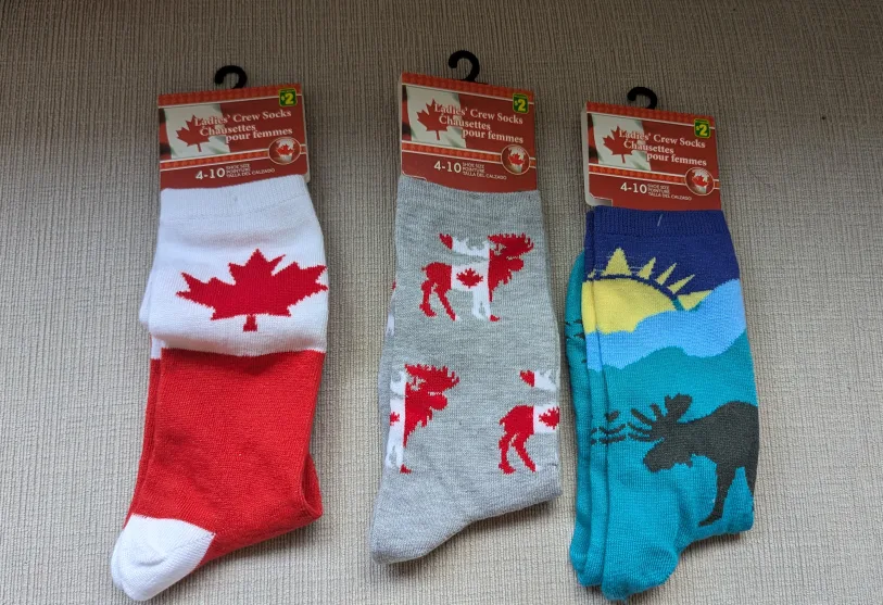 Brand New Ladies' Crew Socks - Size 4-10 thumbnail