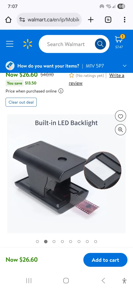 Film Scanner for 35mm Slides & Negatives - NEW thumbnail
