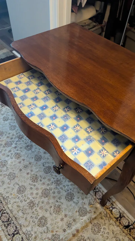 Antique Wood Side Table🇨🇦 image indicator(3)