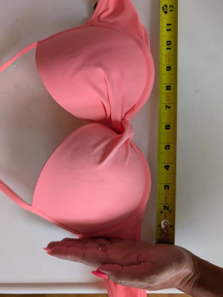Matching set peach pink bikini 🩷🍑 image indicator(5)
