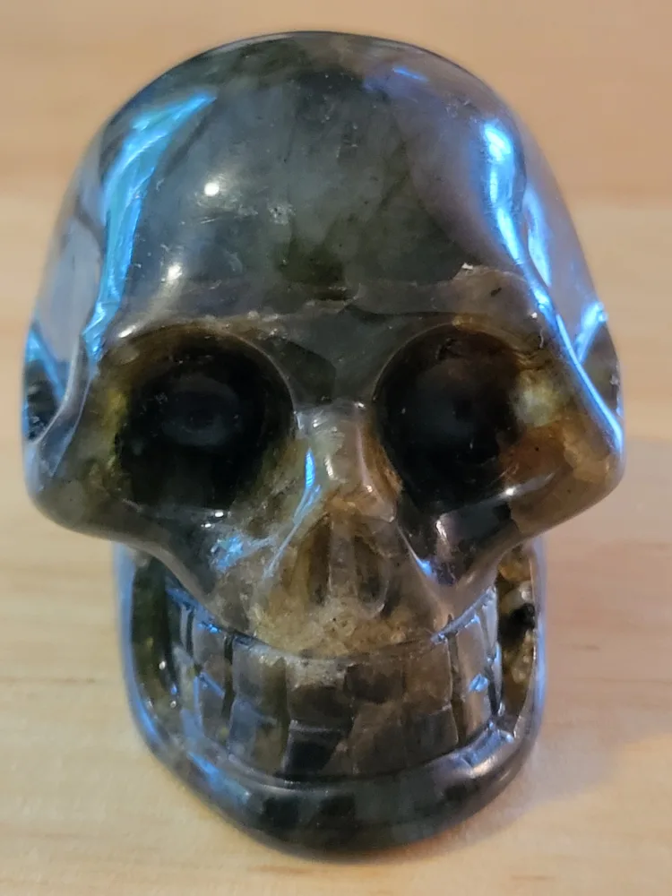 Labradorite Crystal Skull Hand Carved thumbnail