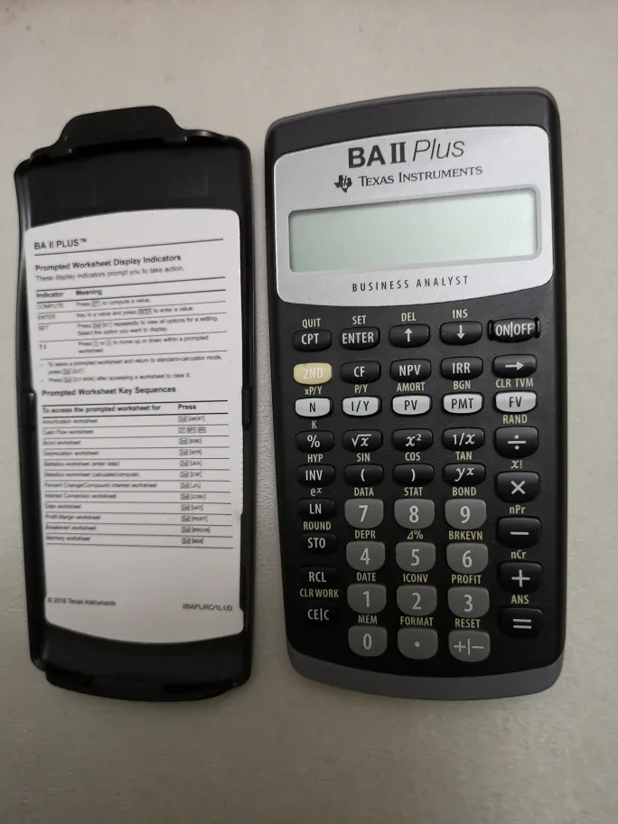 Texas Instruments BA II Plus Financial Calculator image indicator(2)