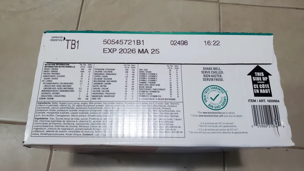 12 Pk Boost Mega 20g Protein Chocolate image indicator(3)