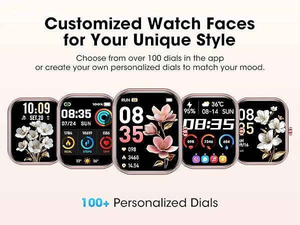 Rose Gold Smart Watch with Activity Tracker image indicator(4)