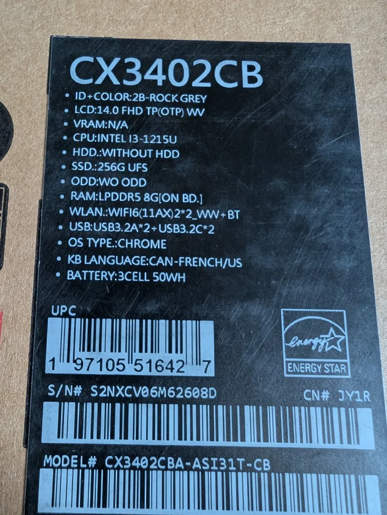 Brand New ASUS Chromebook Plus 14” Laptop For Sale image indicator(6)