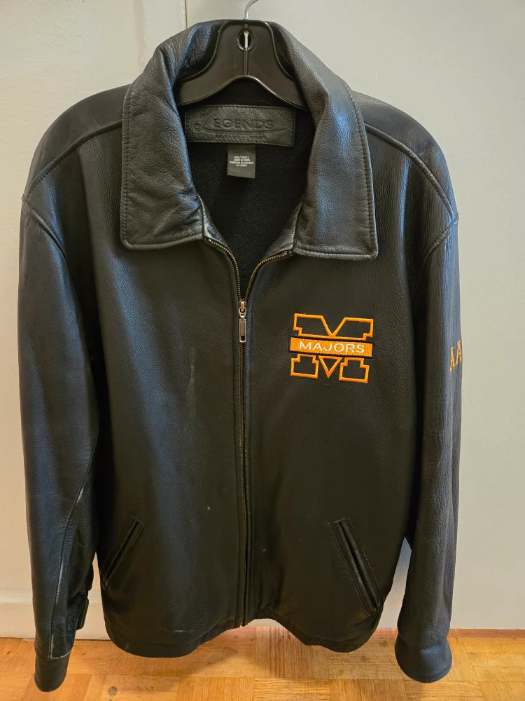 Markham Majors Leather Jacket - dark navy thumbnail