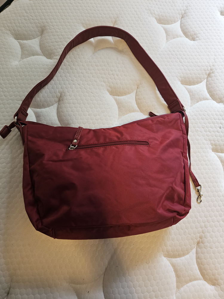 Sac à main Roots rouge bordeaux - photo 2
