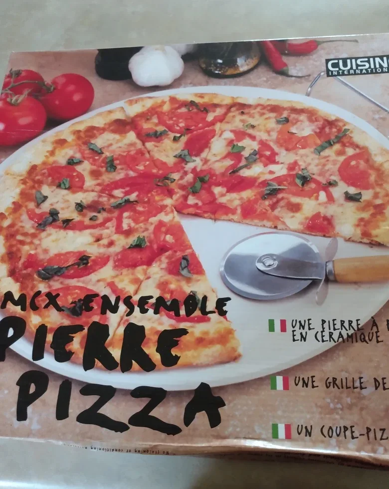 3 PCS Cuisine International Pizza Ceramic Stone Sets thumbnail