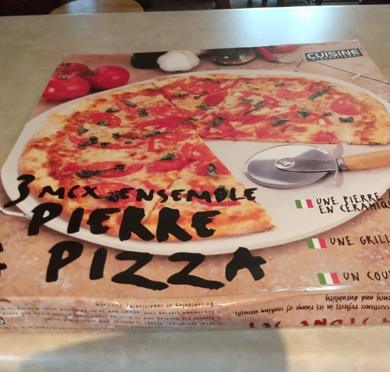 3 PCS Cuisine International Pizza Ceramic Stone Sets thumbnail