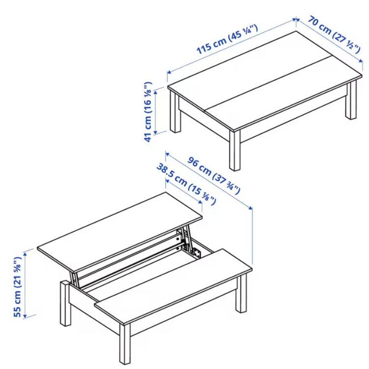 IKEA Trulstorp White Coffee Table - photo 3