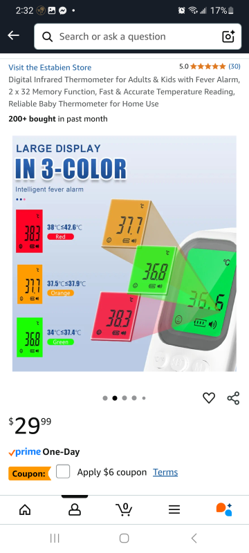 Brand new 🇨🇦🇨🇦Digital Infrared Thermometer for Adults & Kids - photo 3