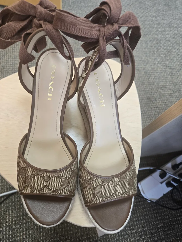 Coach Espadrille Wedge Sandals - Size 10 thumbnail