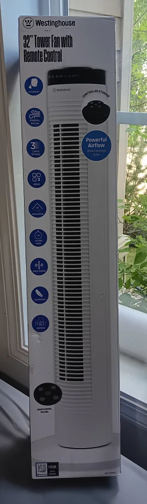 Westinghouse 32" Tower Fan with Remote thumbnail