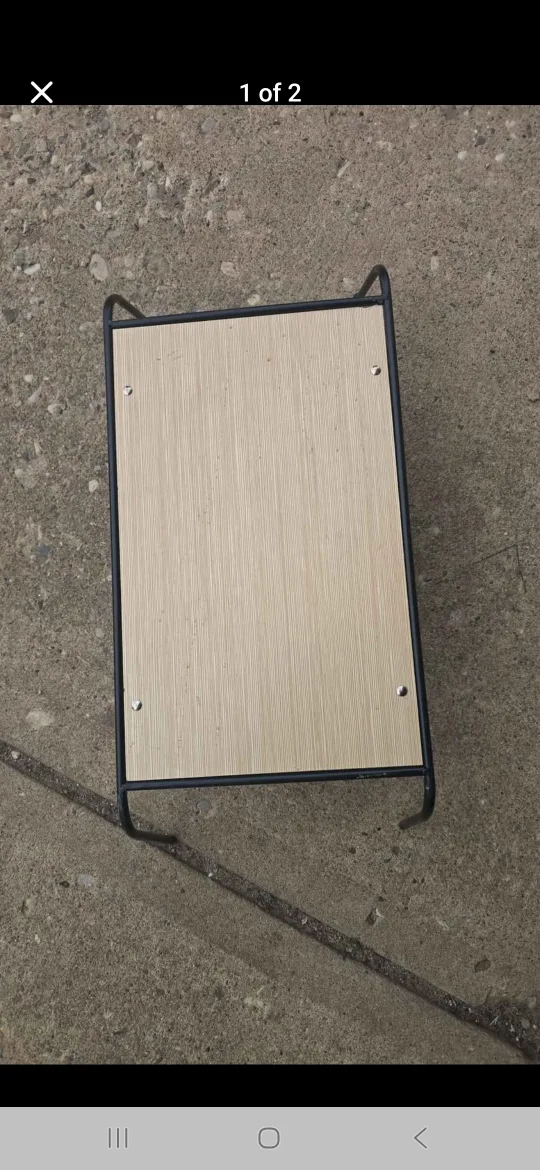 Small Side Table with Metal Frame thumbnail