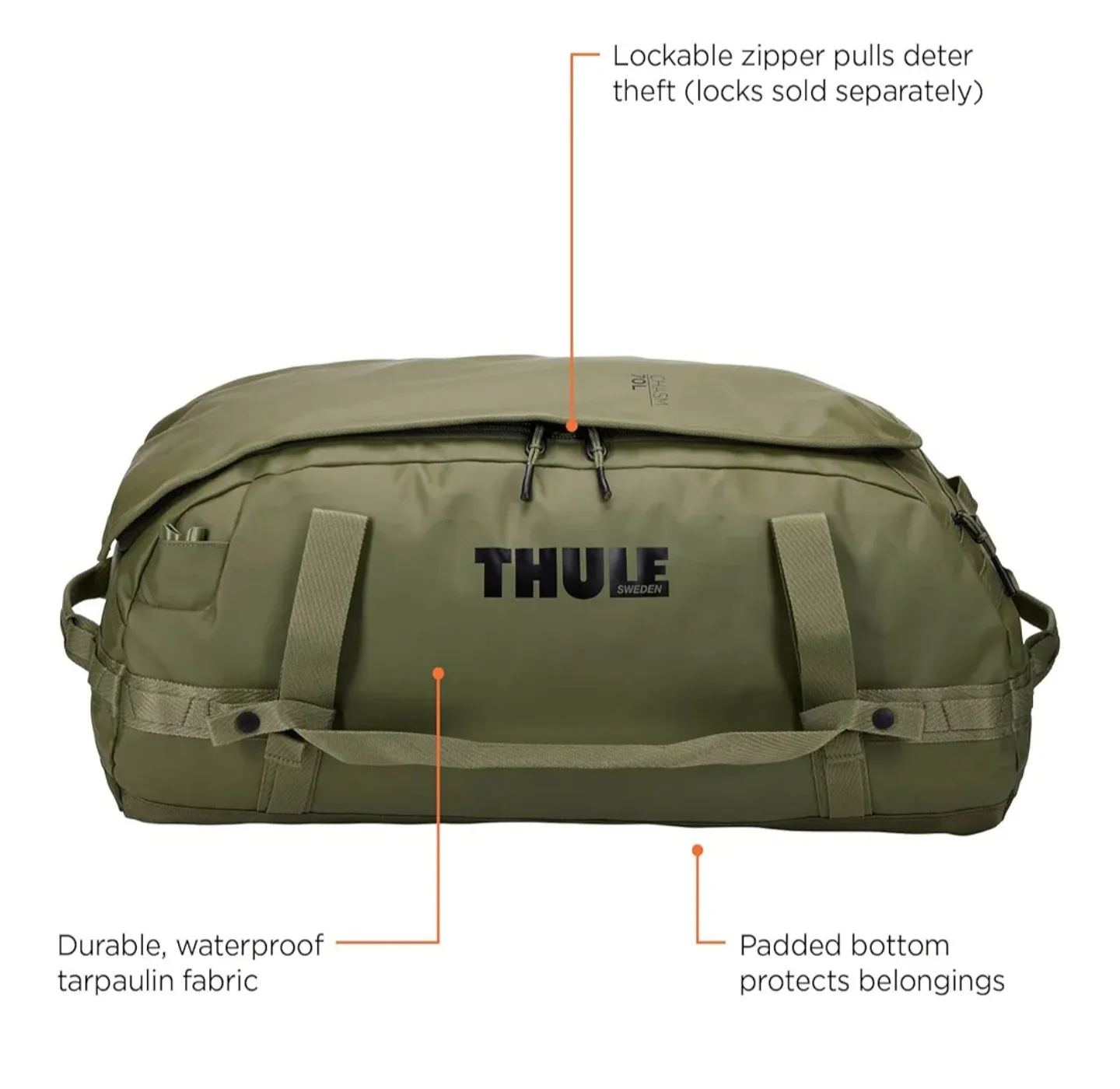 Thule Chasm Duffel Bag 70L Olivine thumbnail