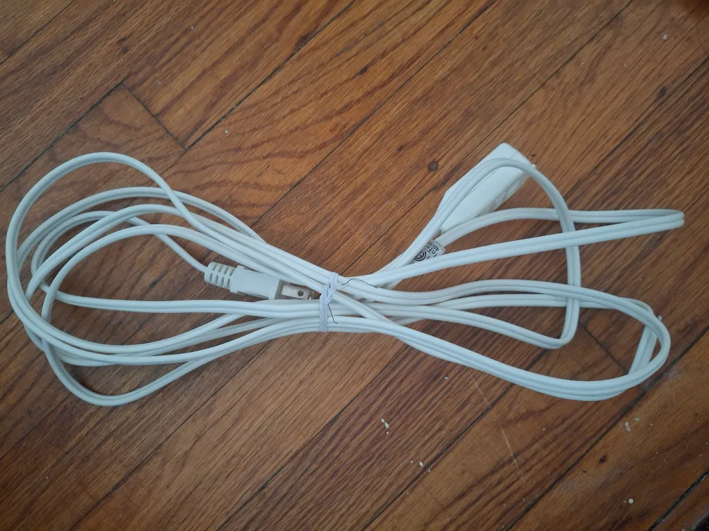 12 foot White Power Cord thumbnail