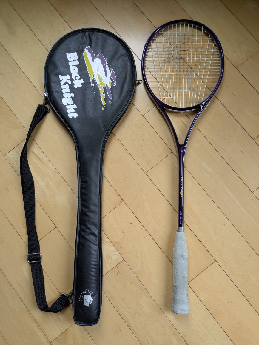 Black Knight Graphite Squash Racquet with Case