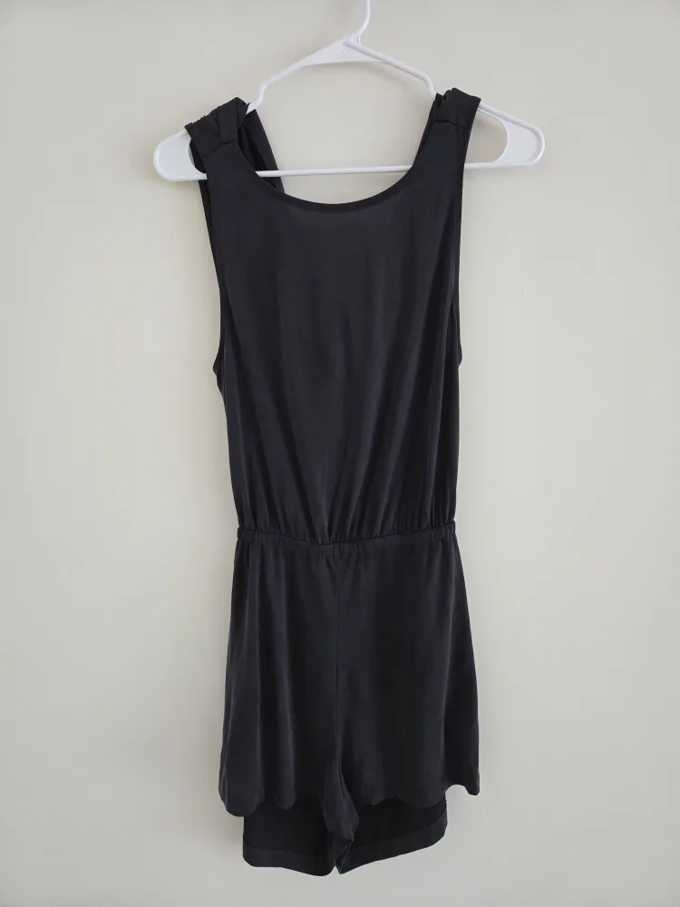 Silence + Noise Black Romper - Size Small thumbnail