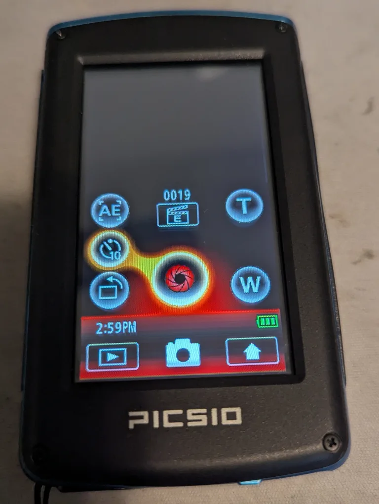 Picsio GC-WP10 waterproof camcorder image indicator(9)