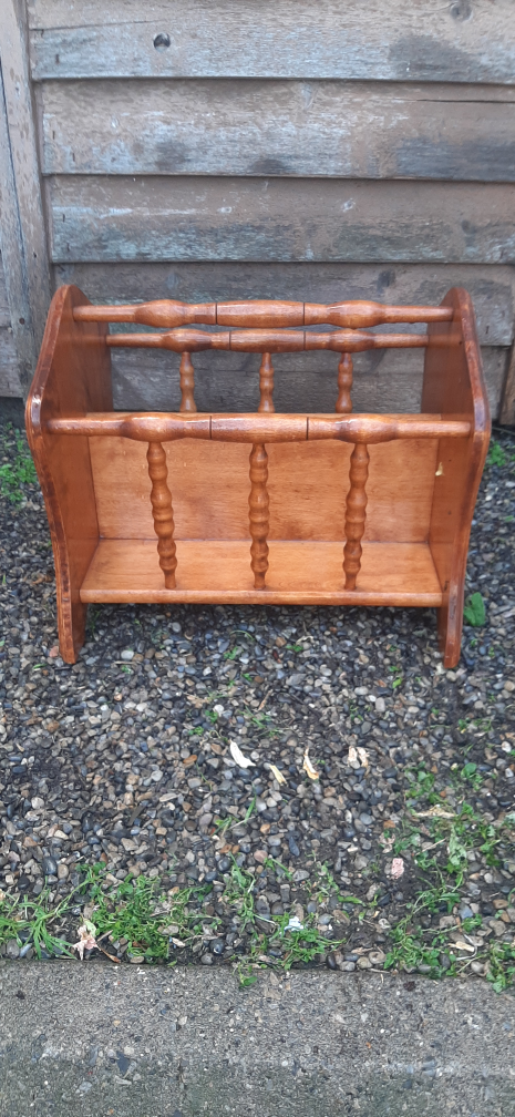 Wooden Magazine Rack
