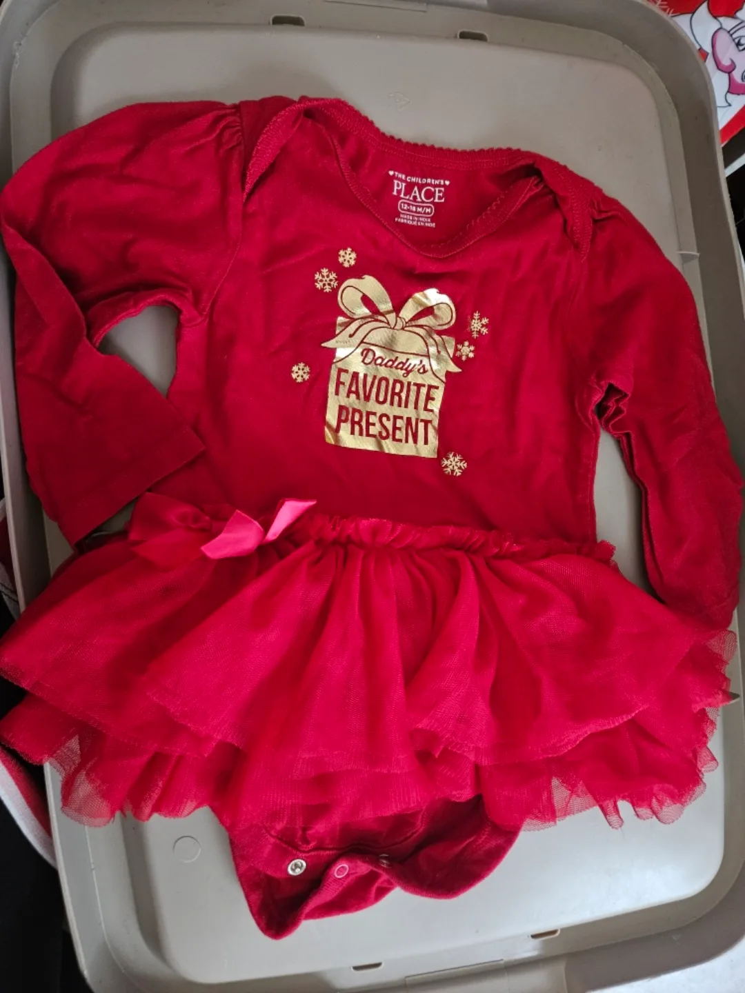 Christmas in July, The Children's Place Dress - Size 12-18M thumbnail