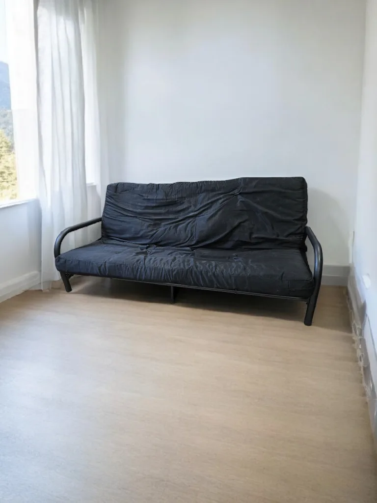 Black Futon Frame & Mattress thumbnail