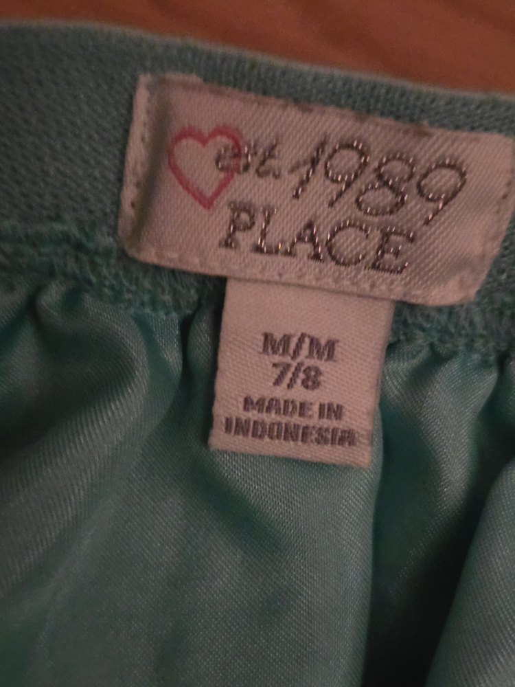 🍁Children's Place Turquoise Polka Dot Skirt Size M (7/8) - photo 2