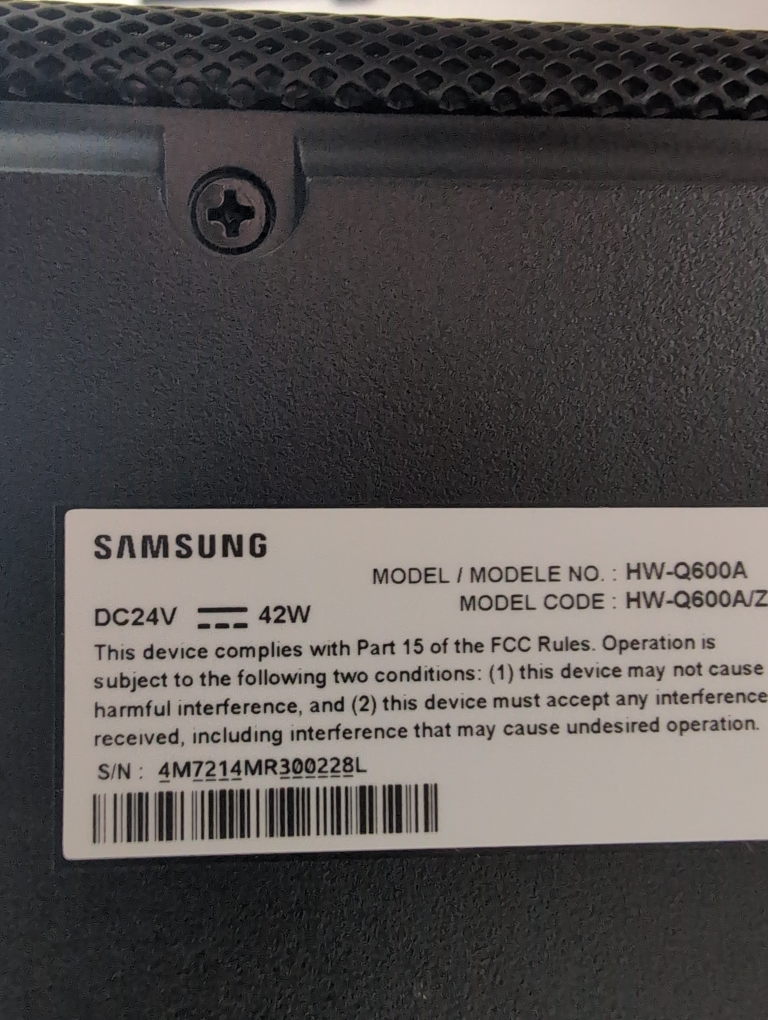 Samsung HW-Q600A Soundbar & Subwoofer - photo 2